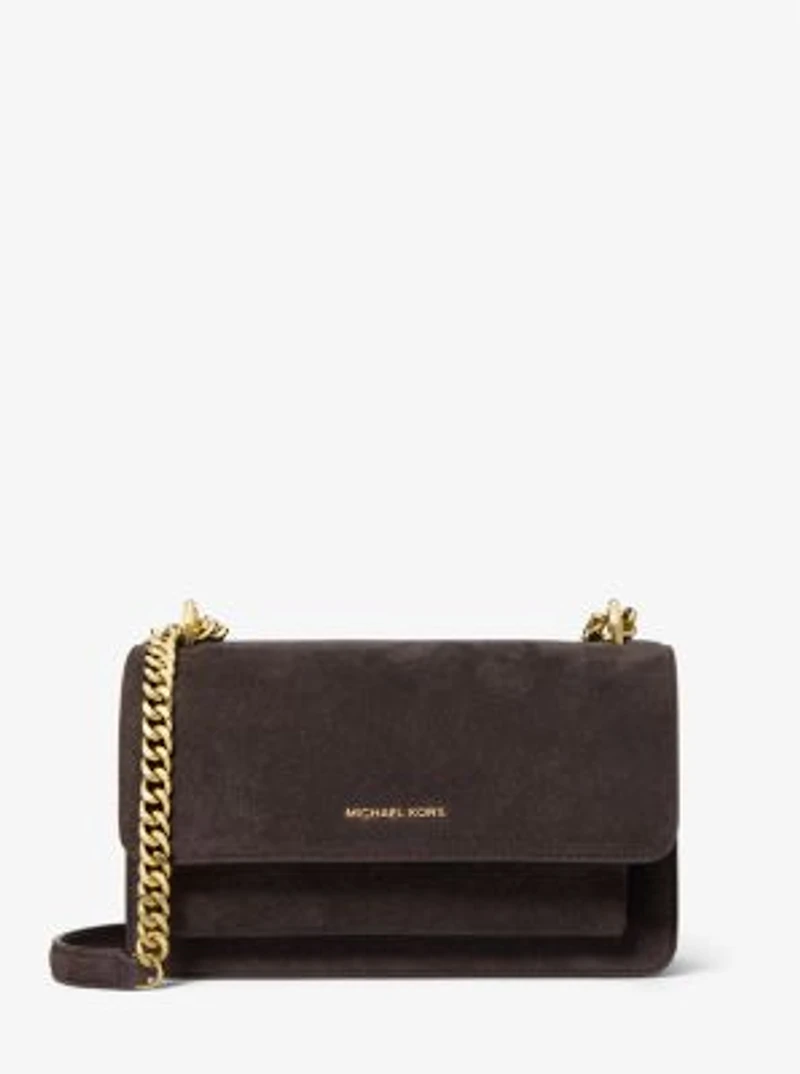 Claire Large Suede Shoulder Bag