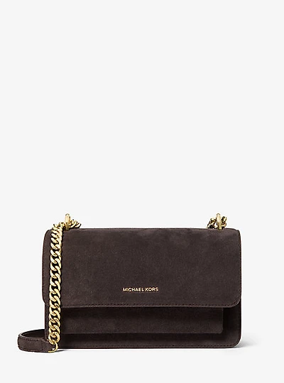 Claire Large Suede Shoulder Bag