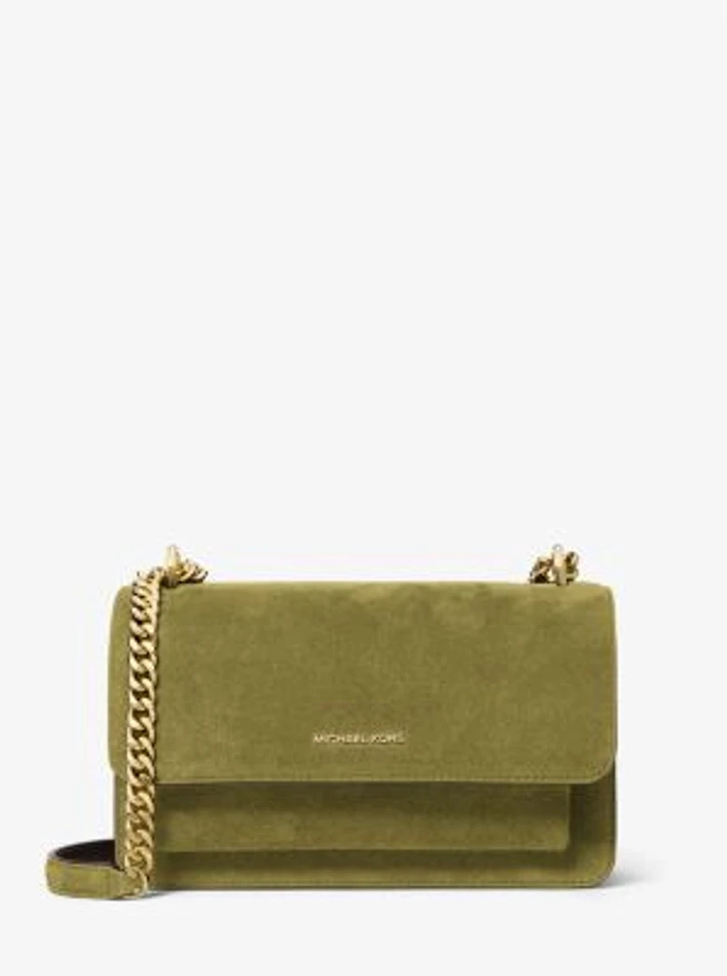 Claire Large Suede Shoulder Bag