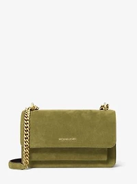 Claire Large Suede Shoulder Bag