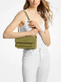 Claire Large Suede Shoulder Bag