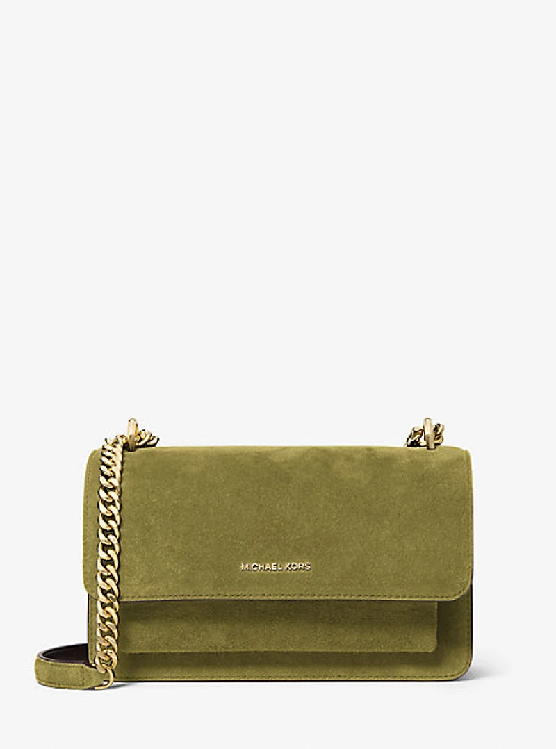 Claire Large Suede Shoulder Bag
