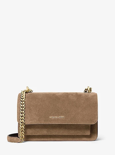 Claire Large Suede Shoulder Bag