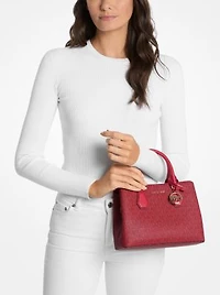 Camille Small Signature Logo Satchel