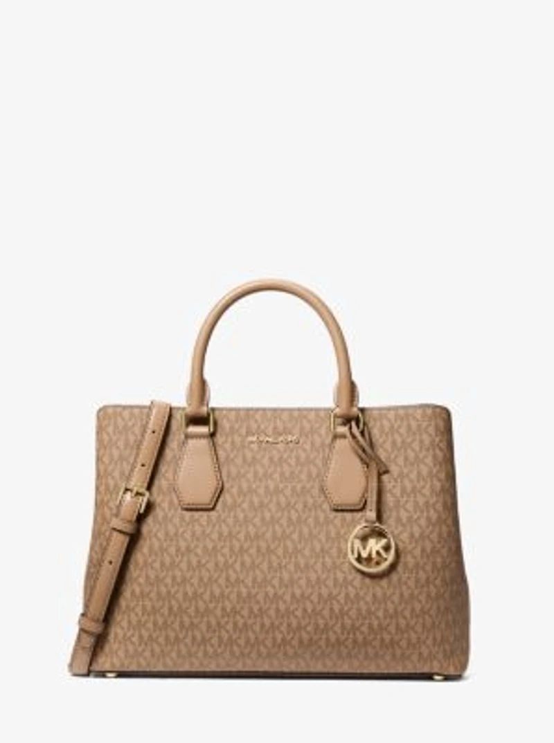 Camille Large Signature Logo Satchel
