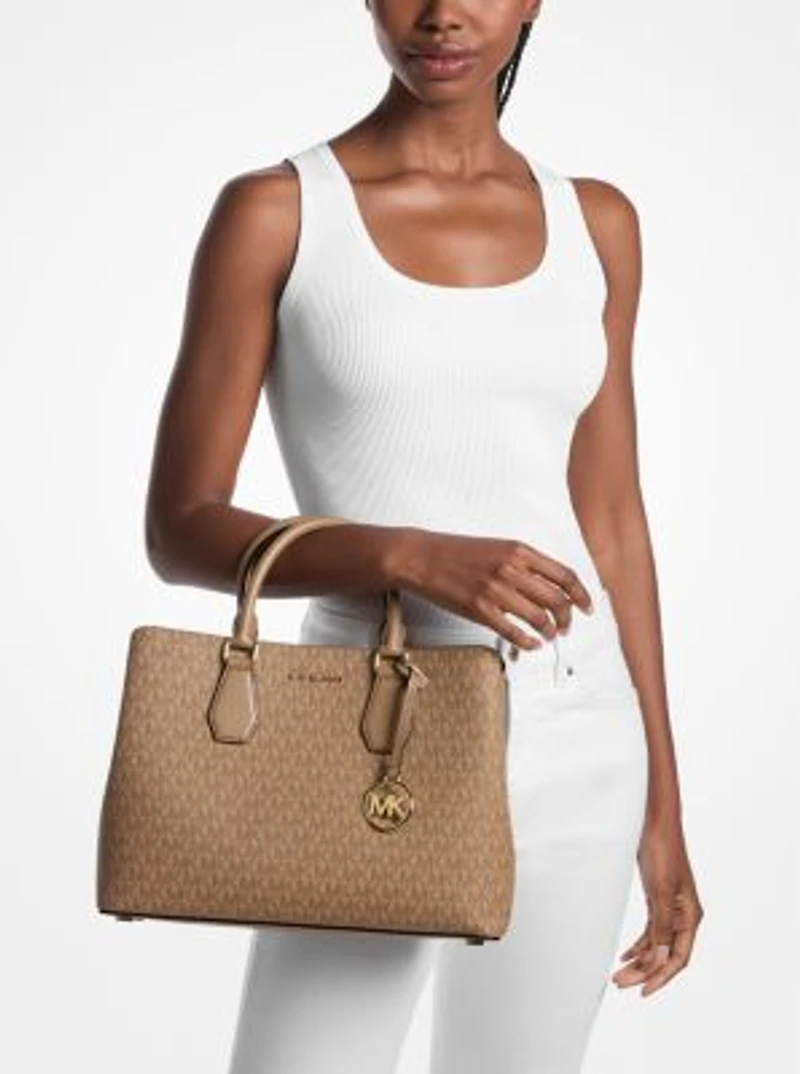 Camille Large Signature Logo Satchel
