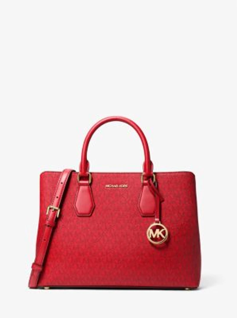 Camille Large Signature Logo Satchel