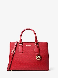 Camille Large Signature Logo Satchel