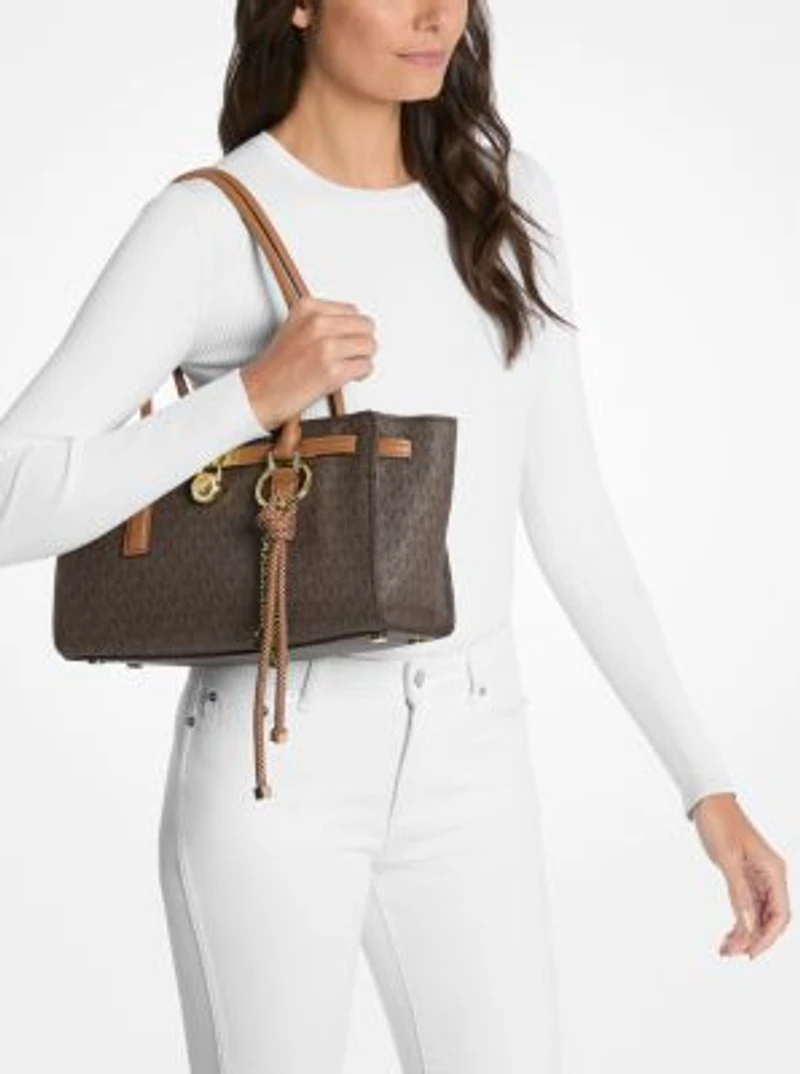 Hamilton Moderne Small Signature Logo Satchel