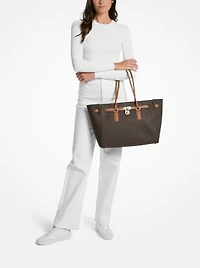 Hamilton Moderne Large Signature Logo Tote Bag