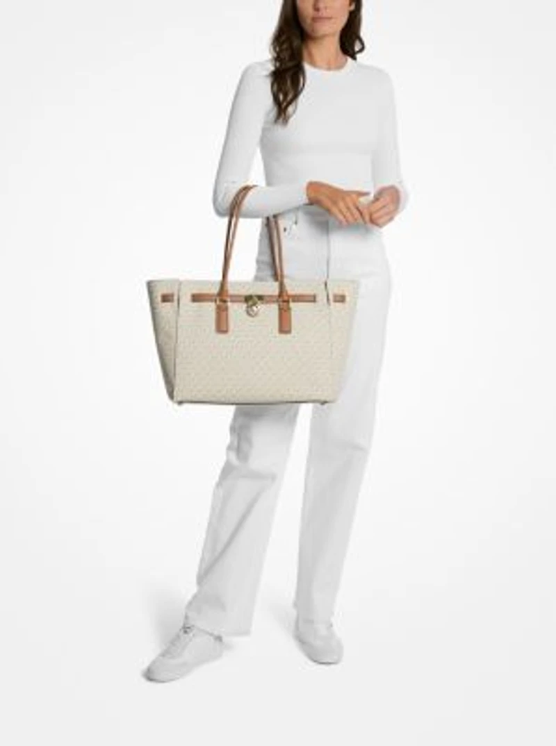 Hamilton Moderne Large Signature Logo Tote Bag