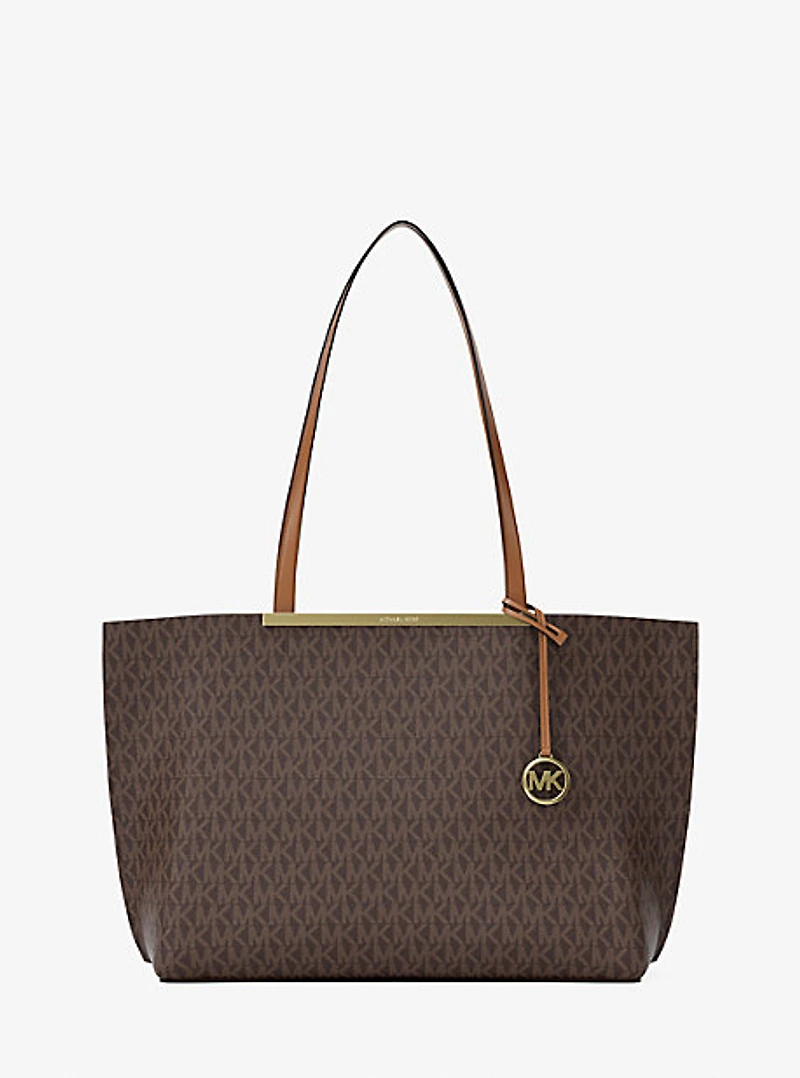 Evelyn Large Signature Logo Tote Bag