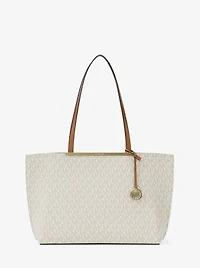 Evelyn Large Signature Logo Tote Bag