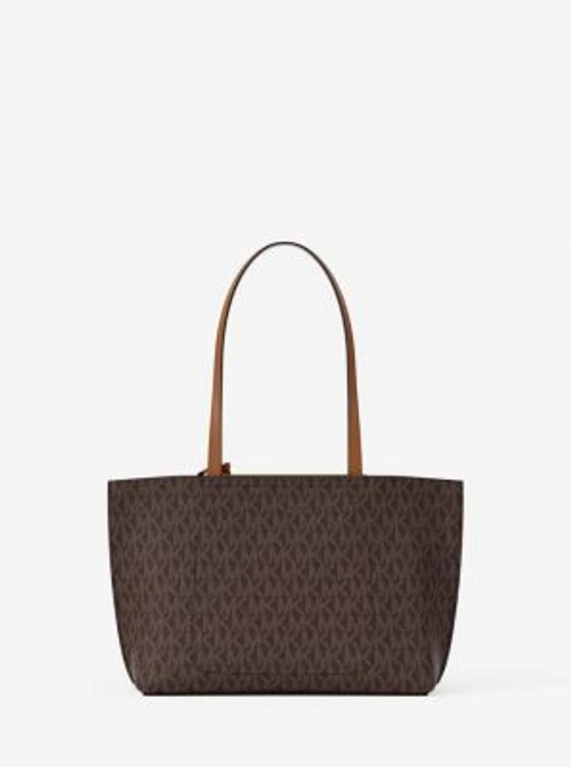 Evelyn Small Signature Logo Tote Bag