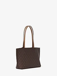 Evelyn Small Signature Logo Tote Bag