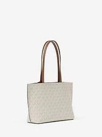 Evelyn Small Signature Logo Tote Bag