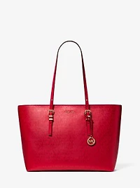 Quinn Large Metallic Signature Logo Tote Bag