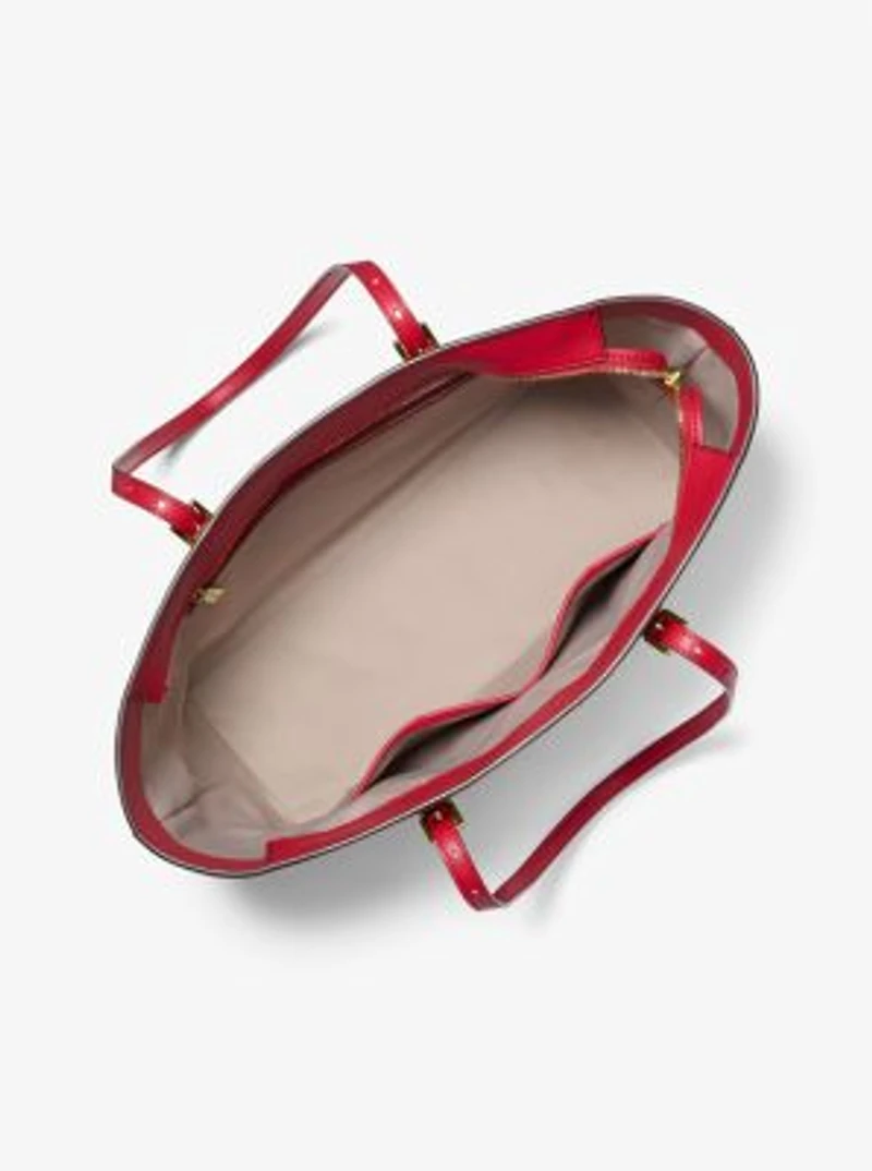 Quinn Large Metallic Signature Logo Tote Bag