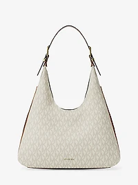 Nolita Large Signature Logo Hobo Shoulder Bag