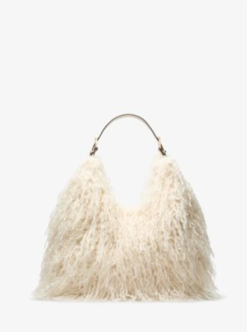 Nolita Large Faux Shearling Shoulder Bag