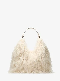 Nolita Large Faux Shearling Shoulder Bag