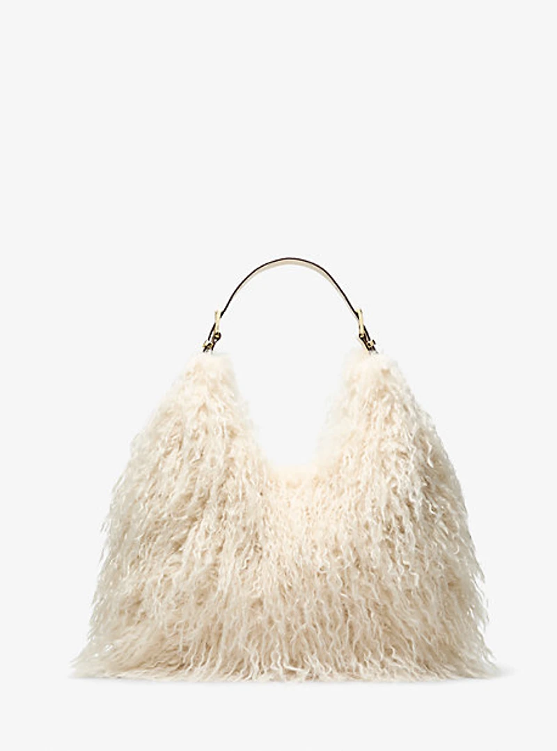 Nolita Large Faux Shearling Shoulder Bag