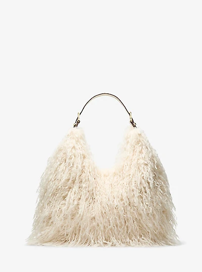 Nolita Large Faux Shearling Shoulder Bag