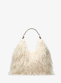Nolita Large Faux Shearling Shoulder Bag