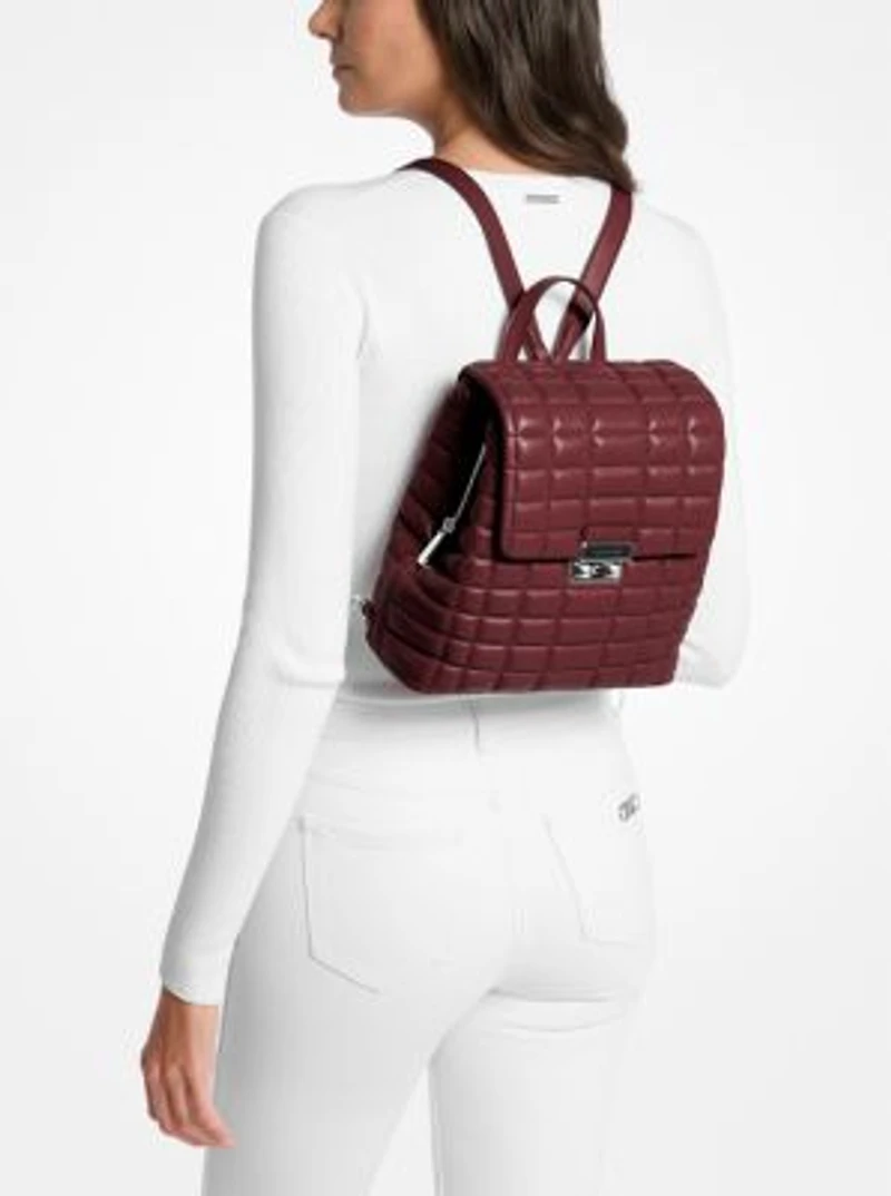 Tribeca Small Quilted Leather Backpack