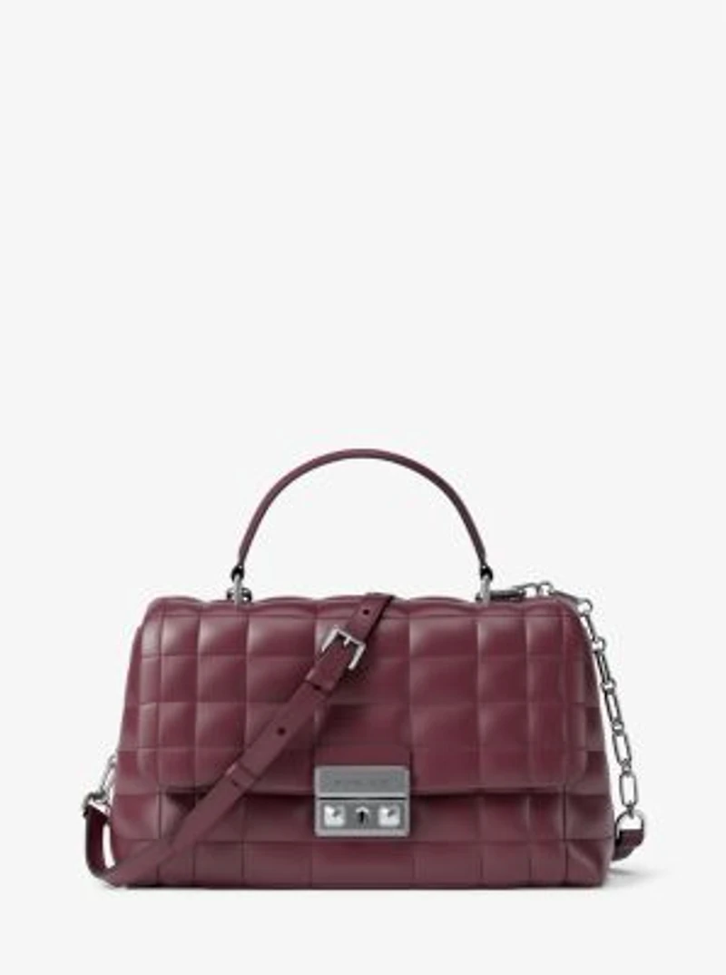 Tribeca Medium Quilted Leather Satchel