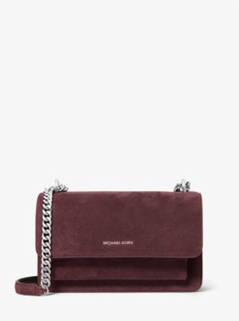 Claire Large Suede Shoulder Bag