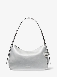 Nolita Medium Metallic Pebbled Leather Convertible Shoulder Bag