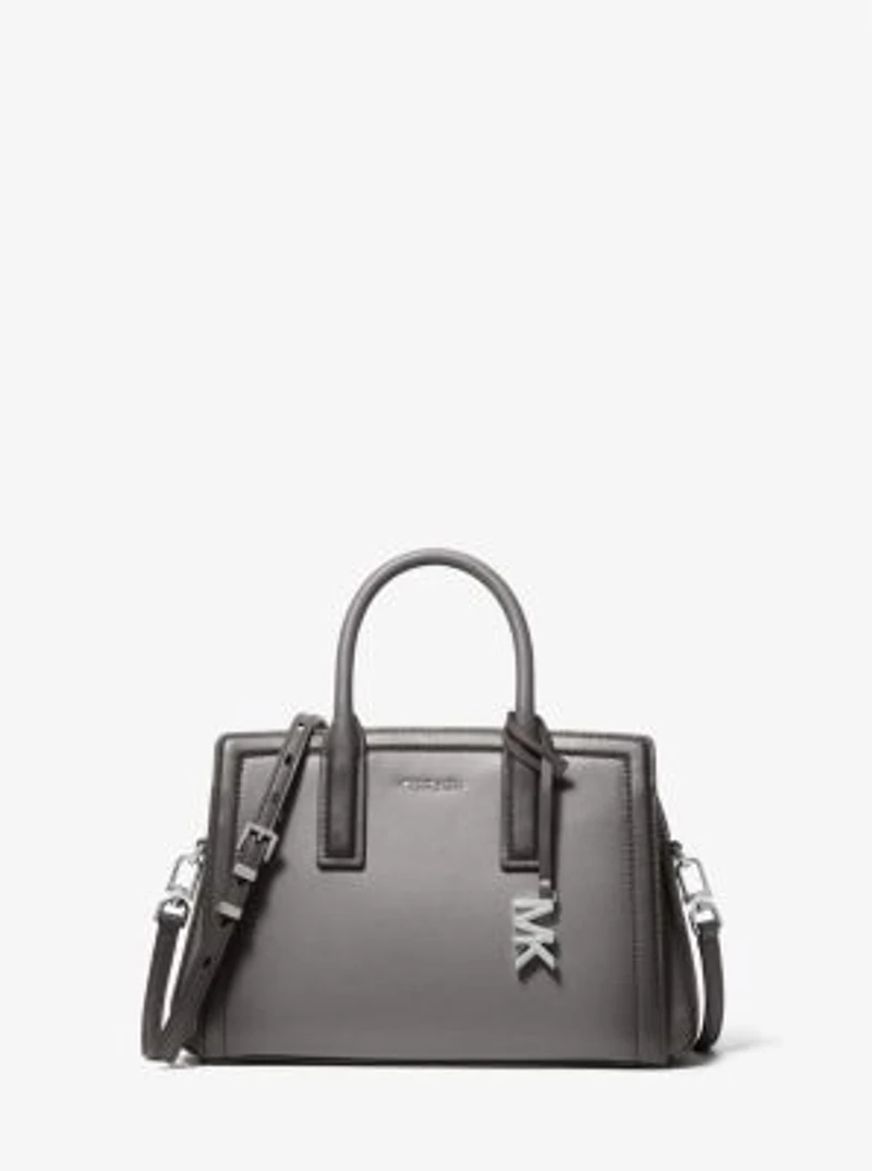 Laila Small Burnished Leather Satchel