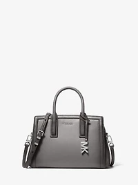 Laila Small Burnished Leather Satchel