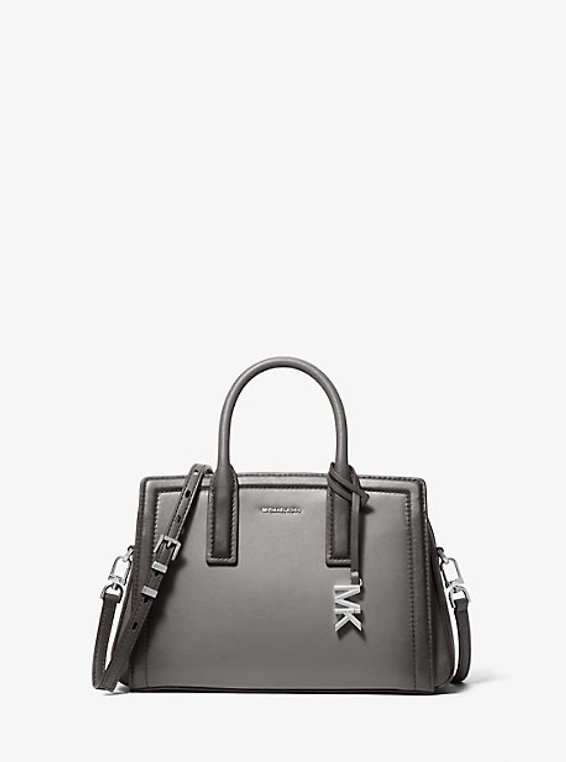 Laila Small Burnished Leather Satchel