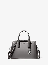 Laila Small Burnished Leather Satchel