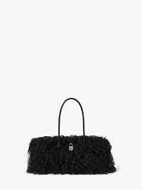 Hamilton Moderne Small Faux Shearling Satchel