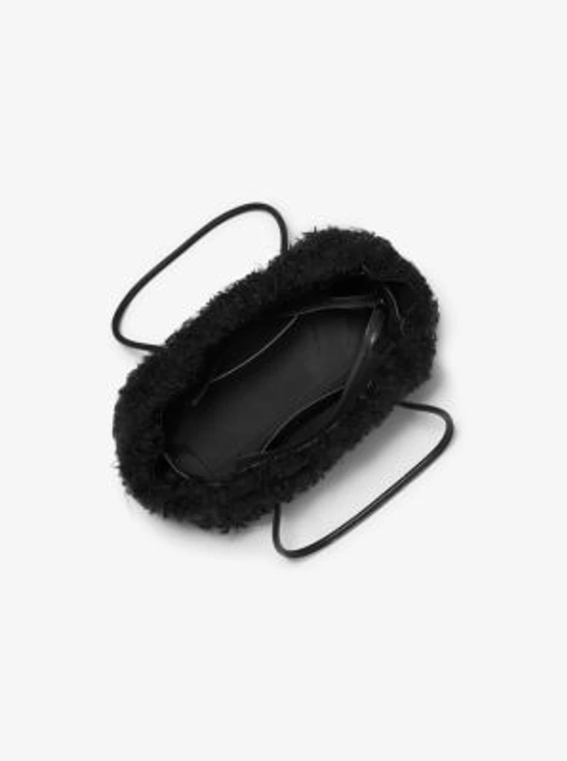 Hamilton Moderne Small Faux Shearling Satchel