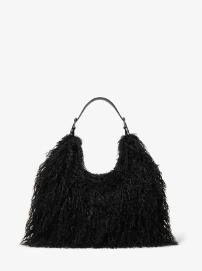 Nolita Large Faux Shearling Shoulder Bag