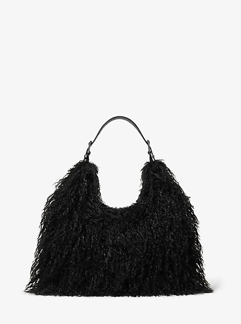 Nolita Large Faux Shearling Shoulder Bag