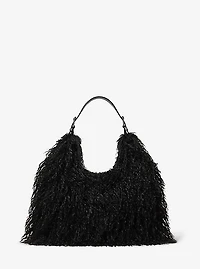 Nolita Large Faux Shearling Shoulder Bag