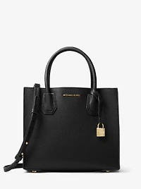 Mercer Medium Pebbled Leather Tote Bag