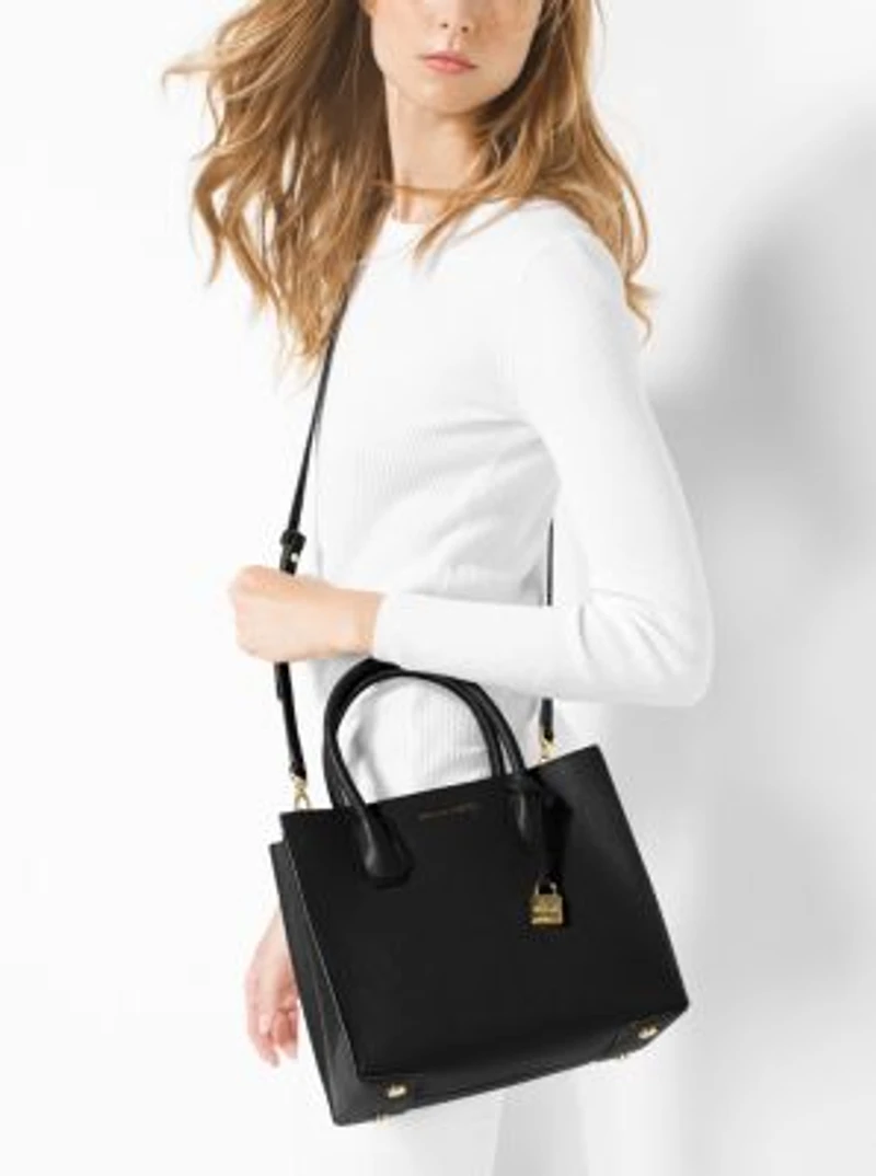 Mercer Medium Pebbled Leather Tote Bag