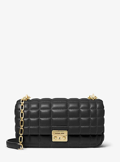 Tribeca Large Quilted Leather Shoulder Bag