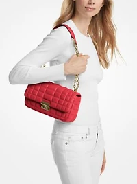 Tribeca Large Quilted Leather Shoulder Bag
