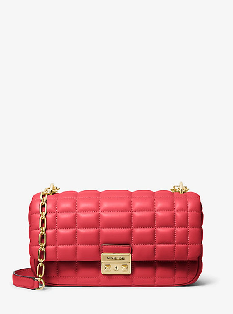 Tribeca Large Quilted Leather Shoulder Bag