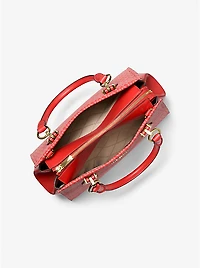 Marilyn Medium Signature Logo Satchel