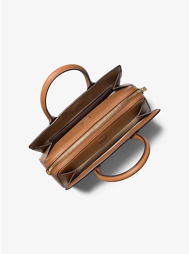 Laila Medium Signature Logo Satchel