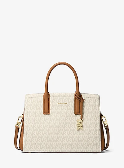 Laila Medium Signature Logo Satchel