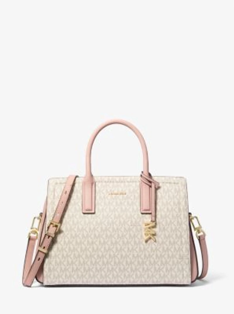 Laila Medium Signature Logo Satchel